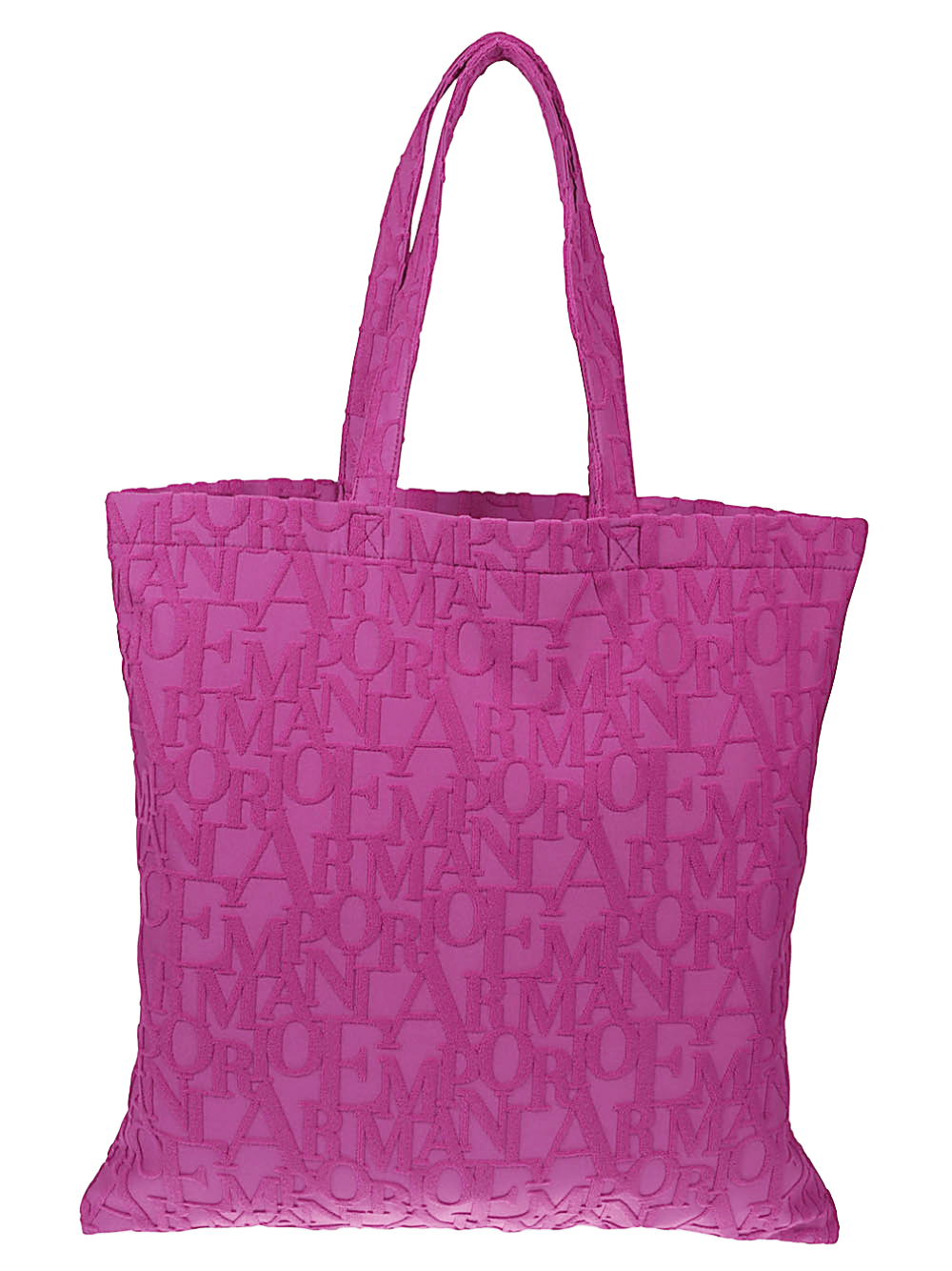 Emporio Armani Beachwear Shopper in Bold 3d Asv Logo Fabric Glam Steals