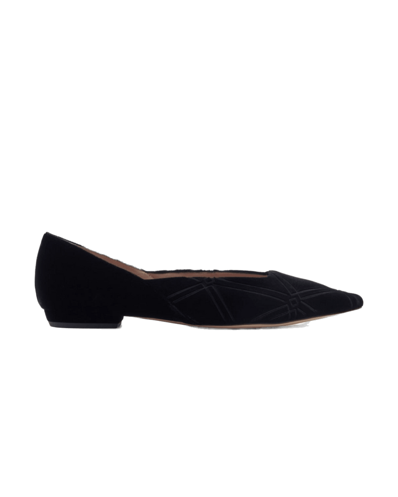 Emporio Armani Black Flat Shoes Glam Steals