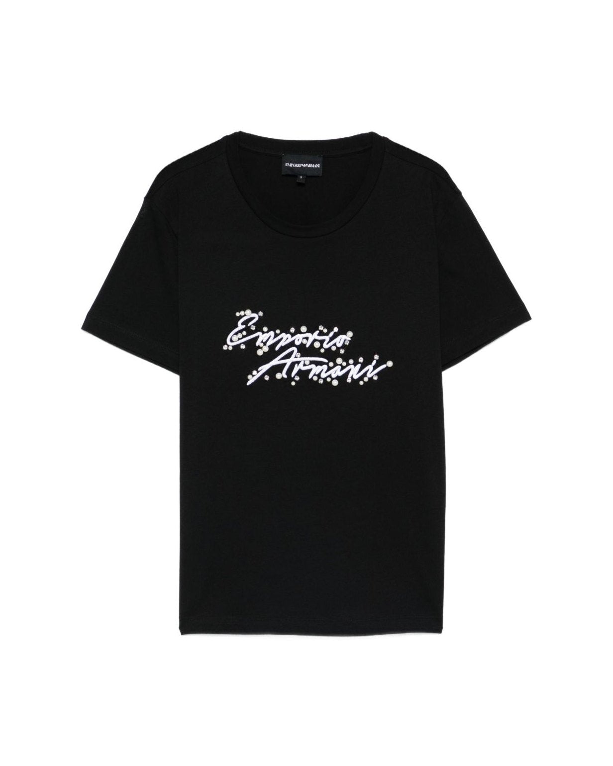 Emporio Armani Black Polo T-shirt Glam Steals