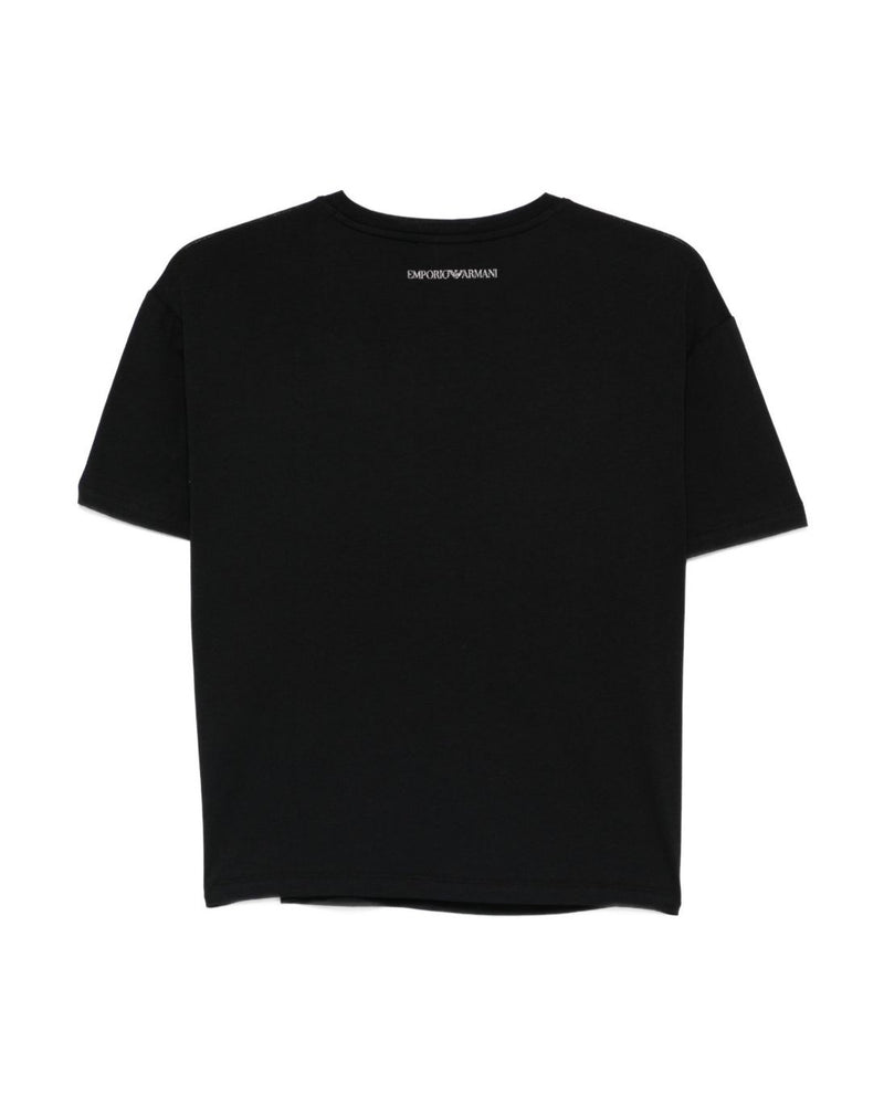 Emporio Armani Black Polo T-shirt Glam Steals