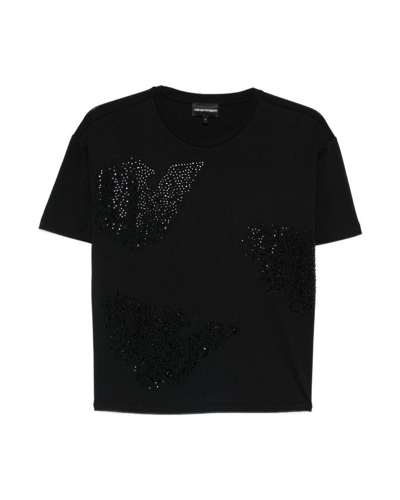 Emporio Armani Black Polo T-shirt Glam Steals