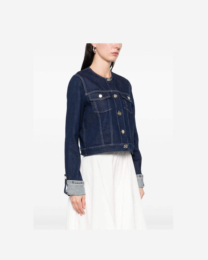 Emporio Armani Blue Coat Glam Steals