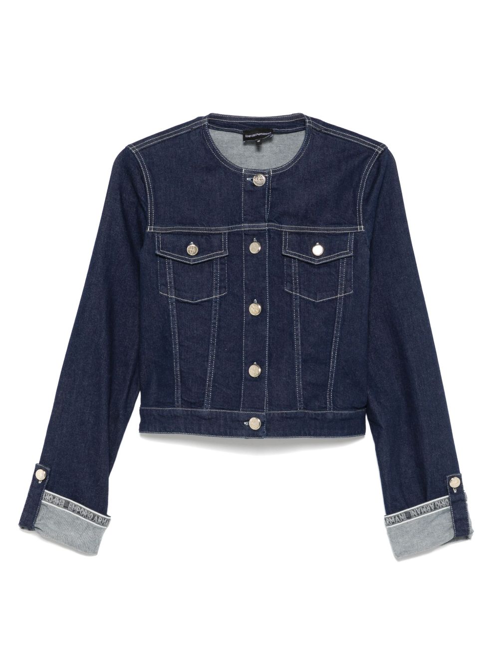 Emporio Armani Blue Coat Glam Steals