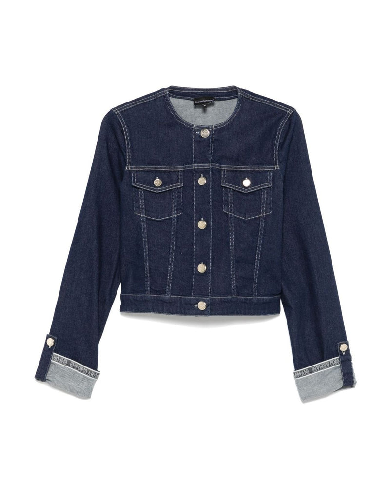 Emporio Armani Blue Coat Glam Steals