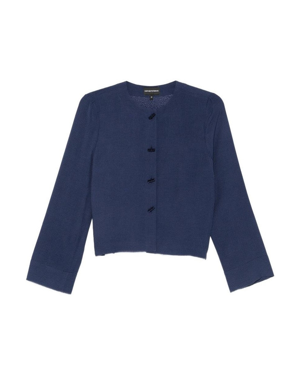 Emporio Armani Blue Shirt Glam Steals