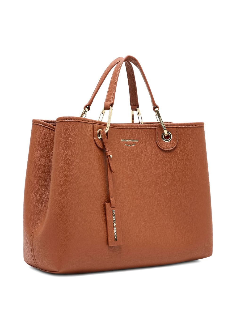Emporio Armani Brown Leather Bag Glam Steals