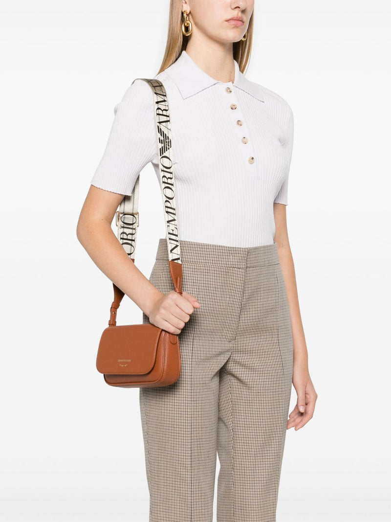 Emporio Armani Brown Leather Bag Glam Steals