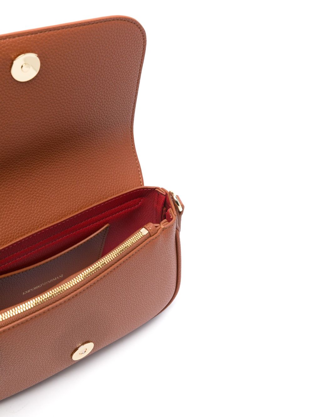 Emporio Armani Brown Leather Bag Glam Steals