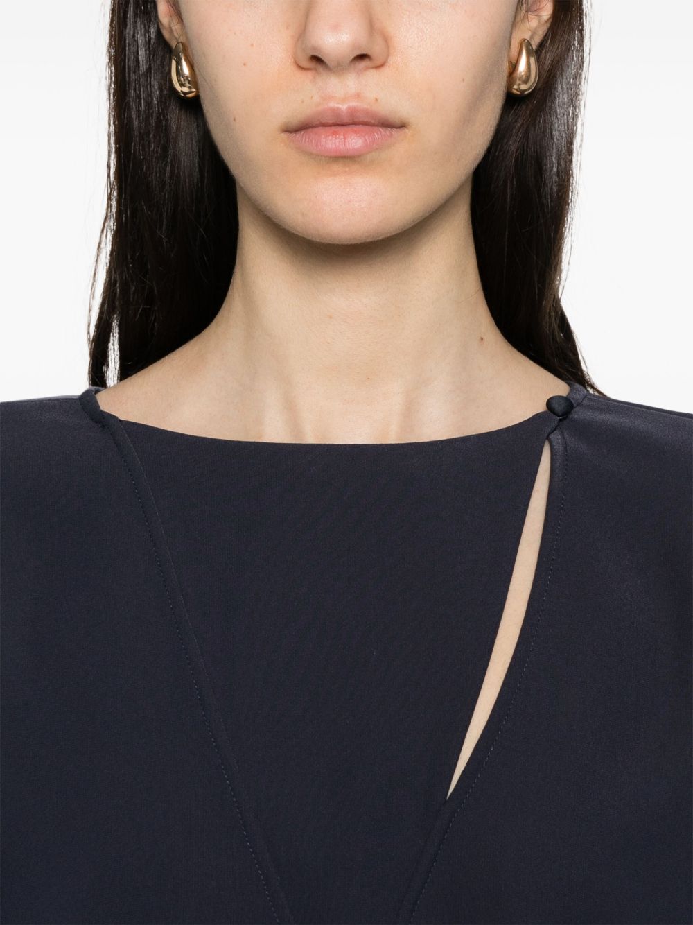 Emporio Armani Cady Blouse Glam Steals