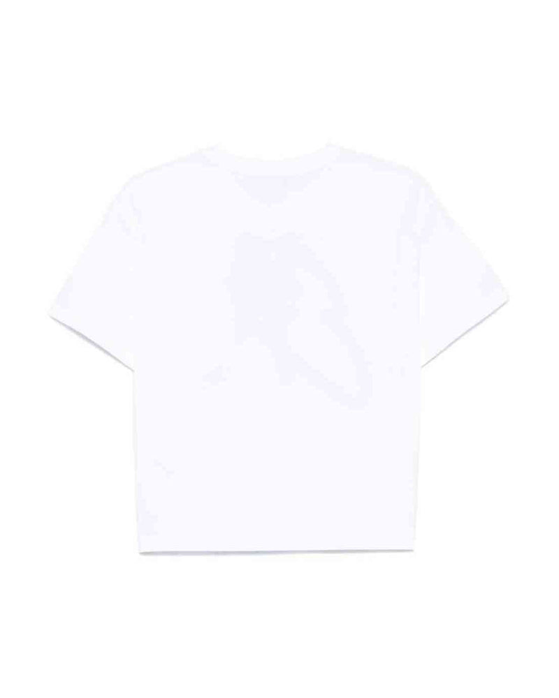 Emporio Armani Cotton Jersey T-shirt with Maxi Lurex Logo Glam Steals