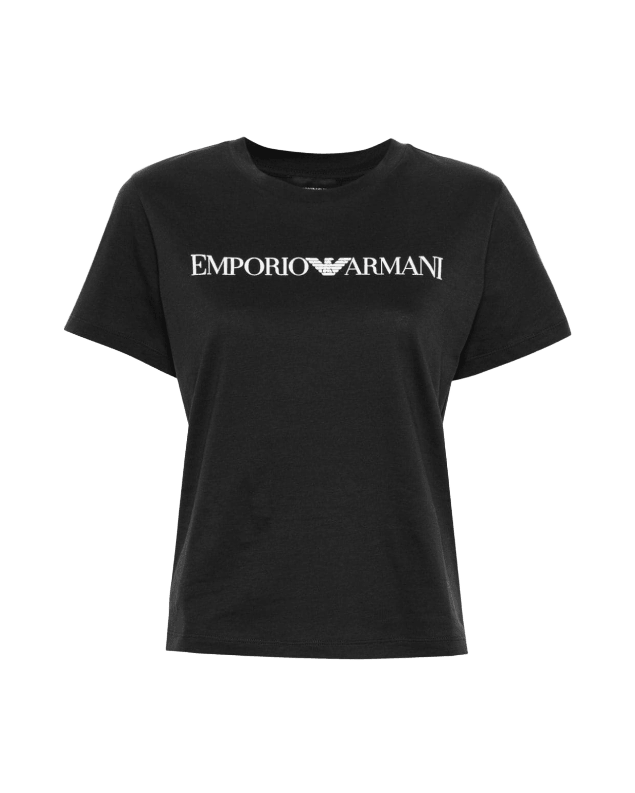 Emporio Armani Cotton Logo Print T-shirt Glam Steals