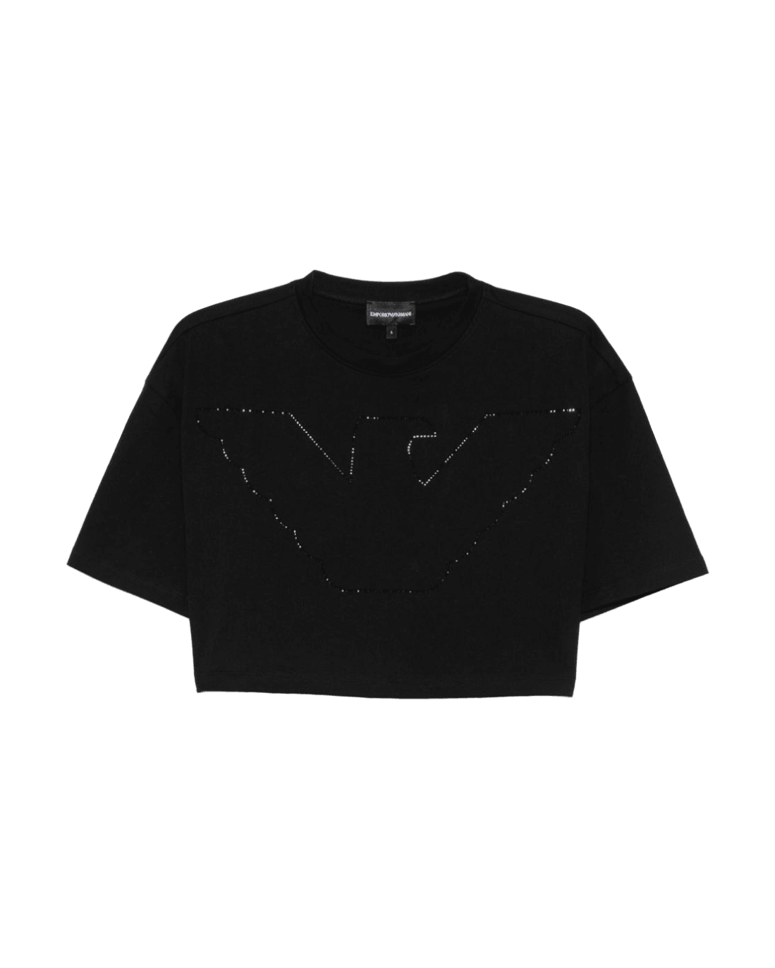 Emporio Armani Crewneck Crop Top Glam Steals