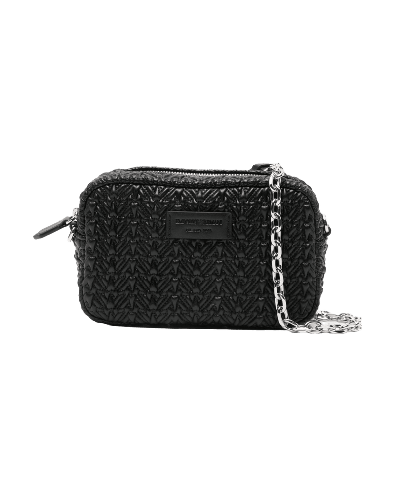 Emporio Armani Embossed Camera Case with Chain Shoulder Strap Glam Steals