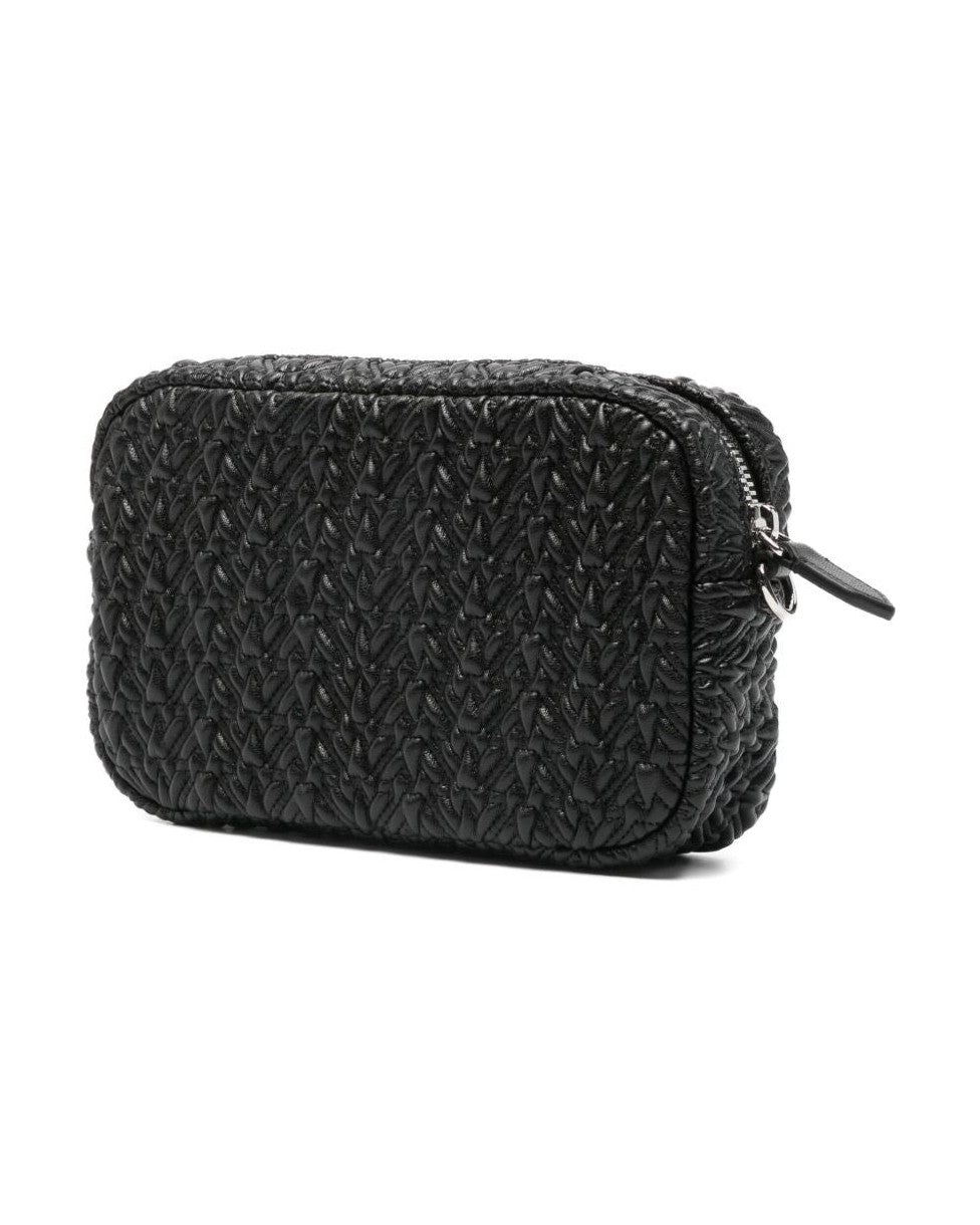 Emporio Armani Embossed Camera Case with Chain Shoulder Strap Glam Steals