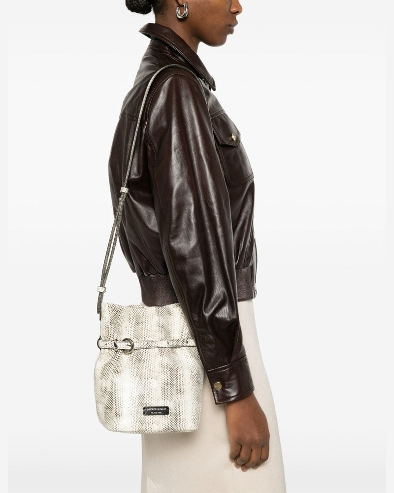 Emporio Armani Exclusive Leather Bucket Bag Glam Steals