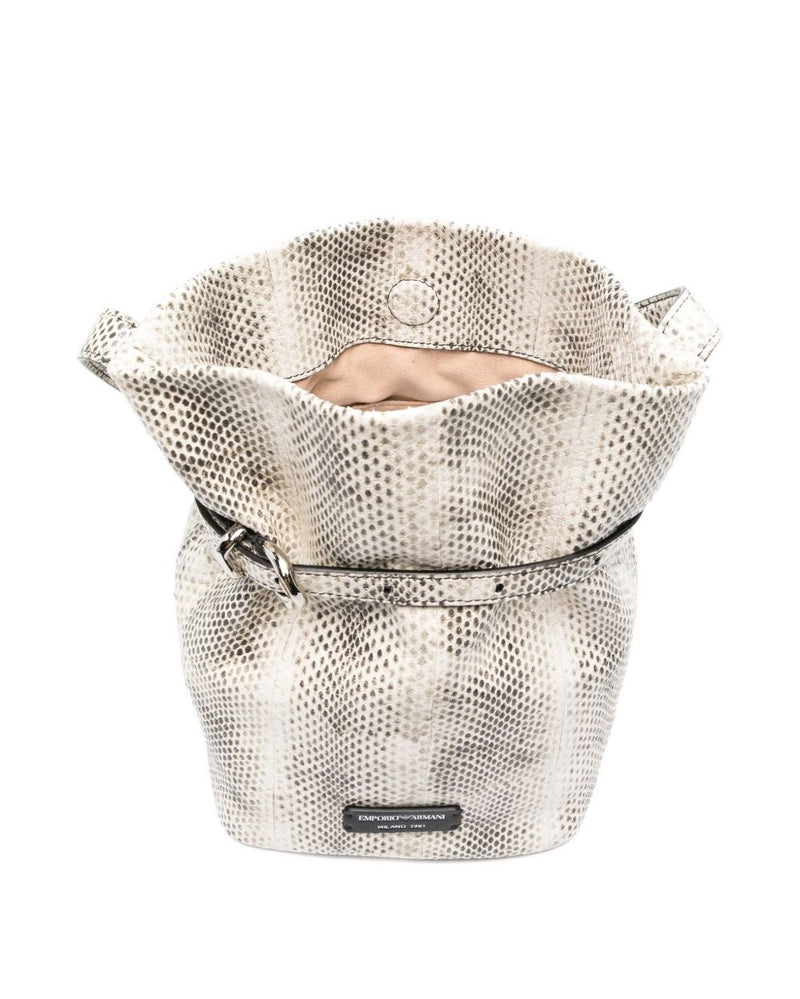 Emporio Armani Exclusive Leather Bucket Bag Glam Steals