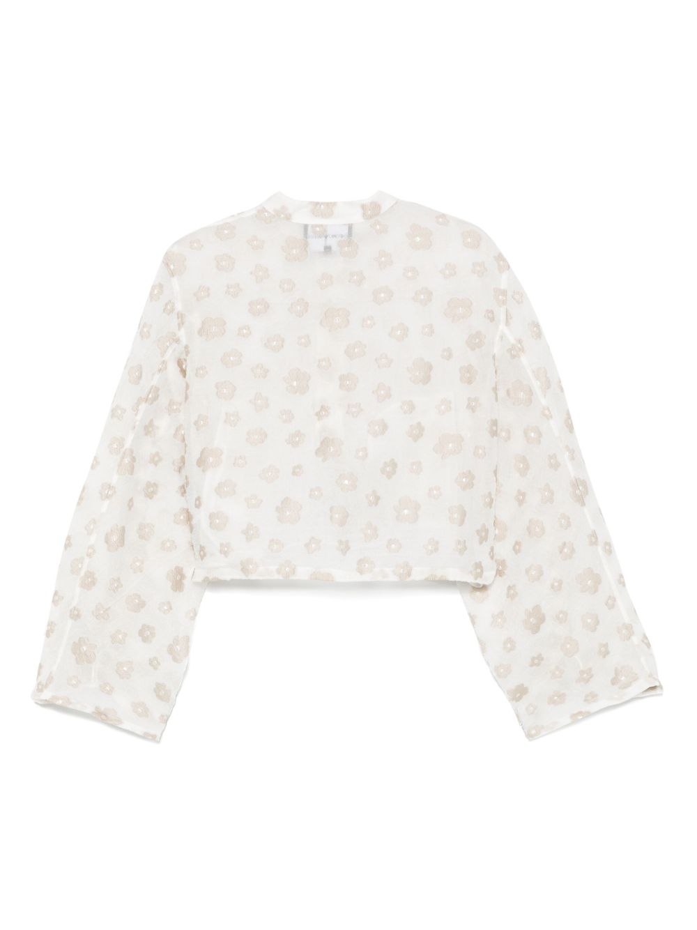 Emporio Armani Fil Coupé Fabric Blouson with All Over Floral Motif Glam Steals