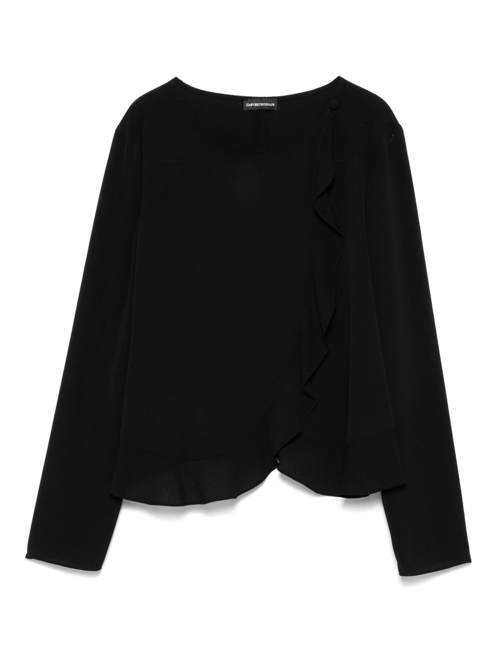 Emporio Armani Fluid Ruffled Shirt Jacket Glam Steals