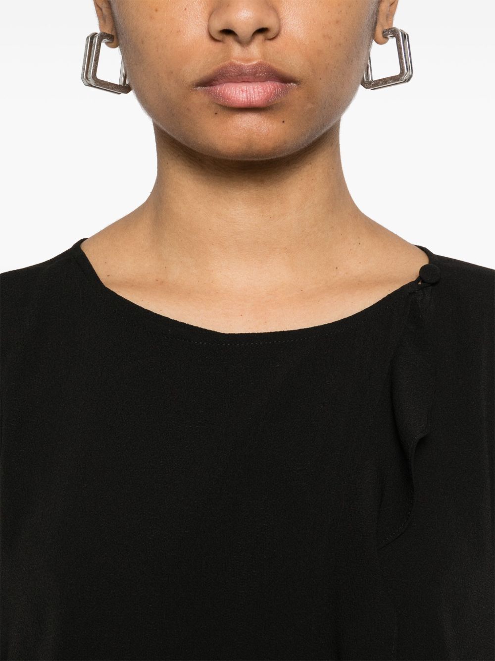 Emporio Armani Fluid Ruffled Shirt Jacket Glam Steals