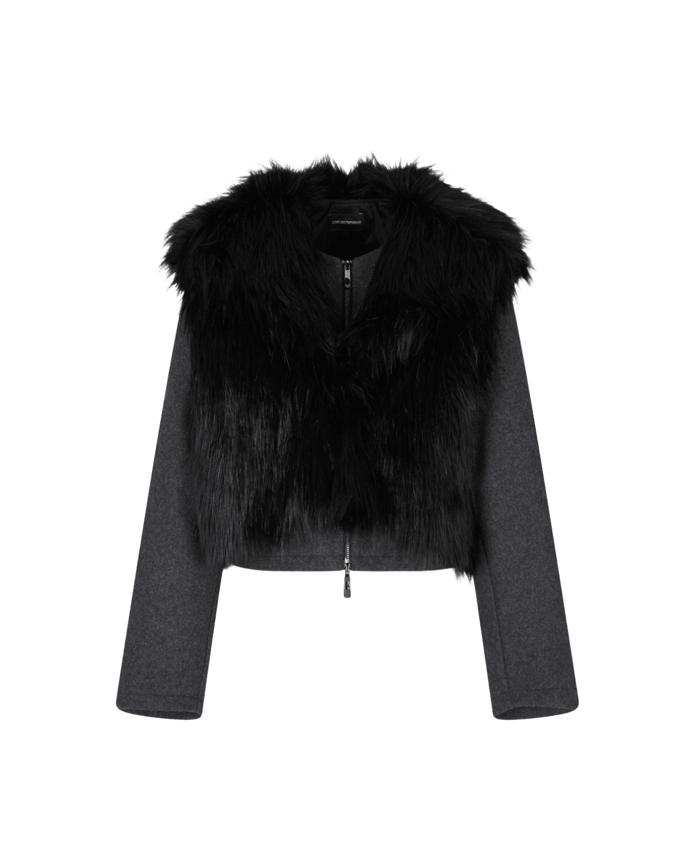 Emporio Armani Grey Coat Glam Steals