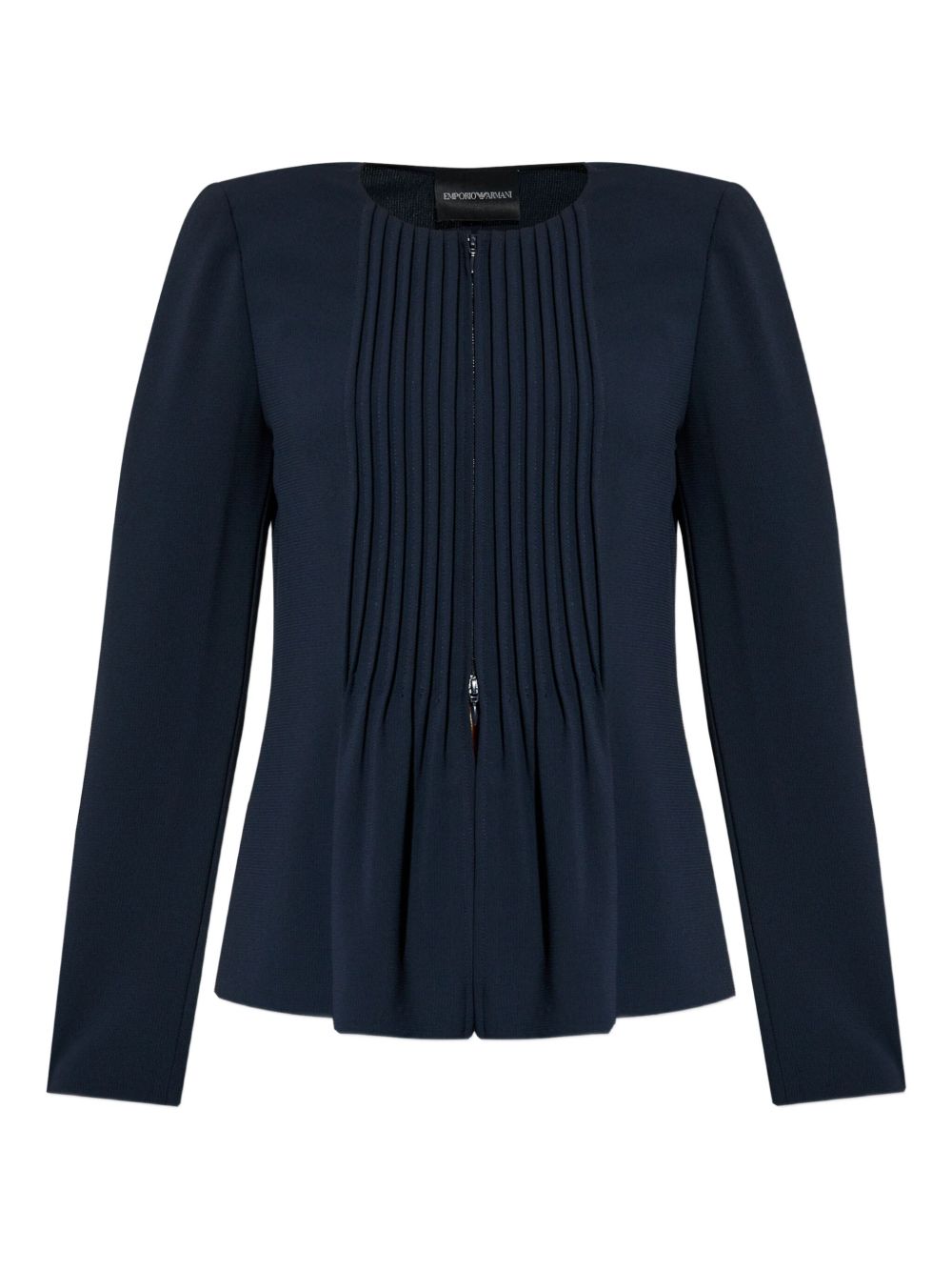 Emporio Armani Jacket in Fluid Woven Fabric with Pleats Glam Steals