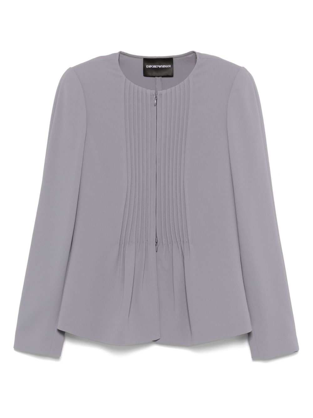 Emporio Armani Jacket in Fluid Woven Fabric with Pleats Glam Steals