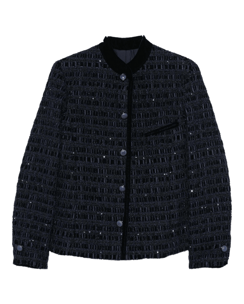 Emporio Armani Blue Jacket Glam Steals