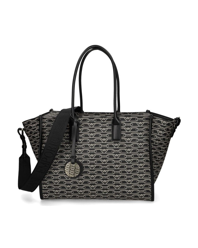 Emporio Armani Jacquard Logo Motif Tote Bag Glam Steals