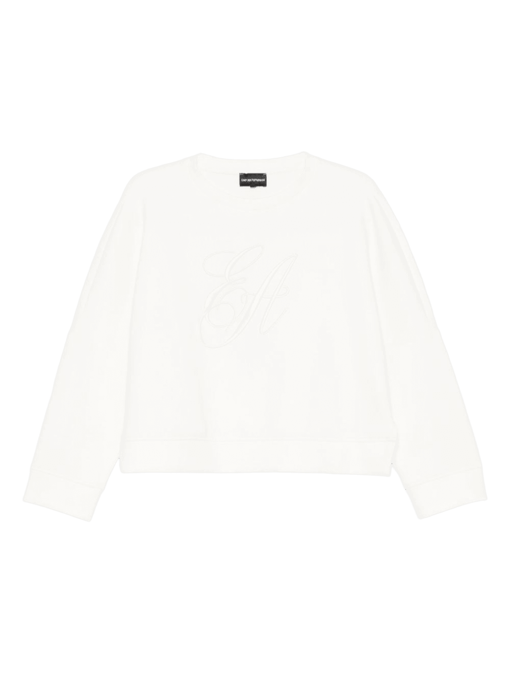 Emporio Armani Jersey Double Sweat-shirt with Ea Logo Embroidery Glam Steals