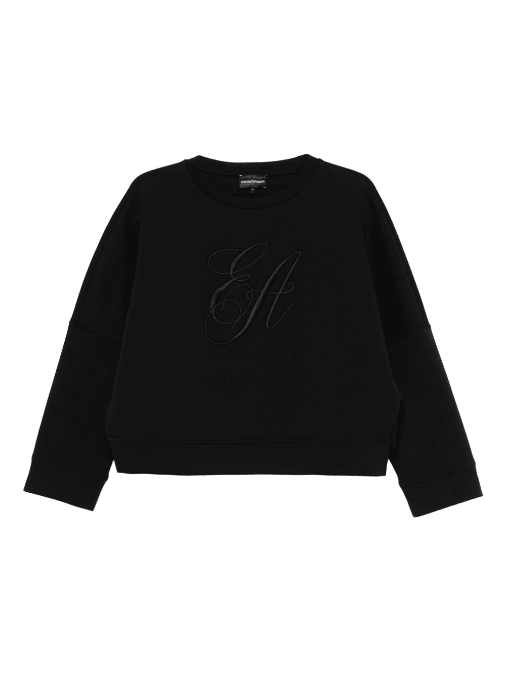 Emporio Armani Jersey Double Sweat-shirt with Logo Embroidery Glam Steals