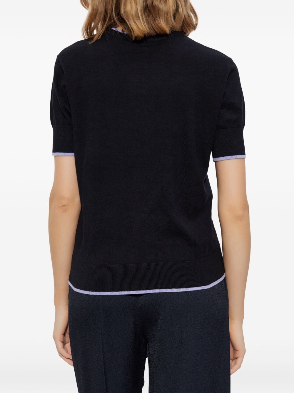 Emporio Armani Jumper with All Over Micro Eagle Embroidery Glam Steals