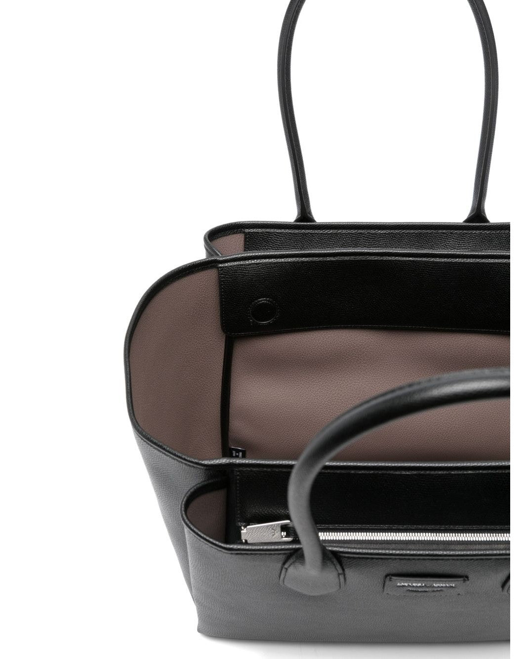 Emporio Armani Large Shopper with Palmellato Finish Glam Steals