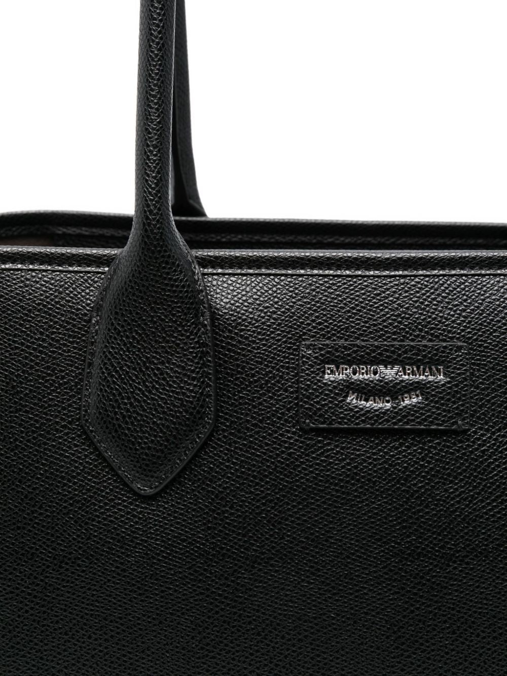 Emporio Armani Large Shopper with Palmellato Finish Glam Steals