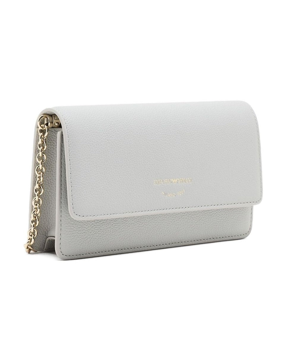 Emporio Armani Leather Chain Strap Clutch Bag Glam Steals