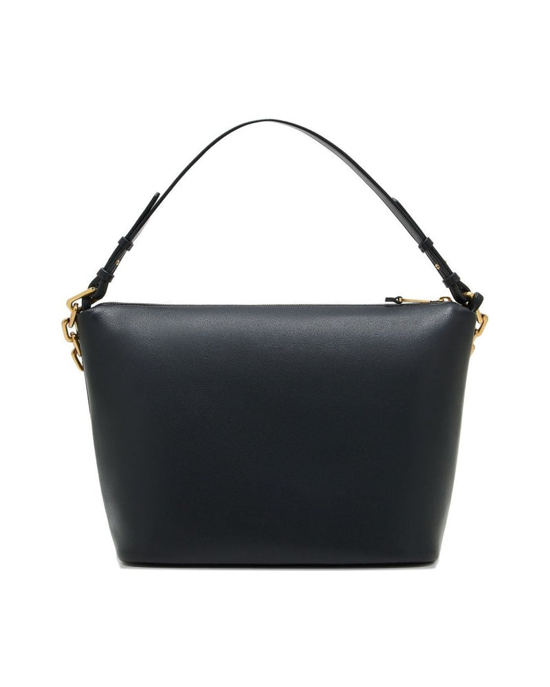 Emporio Armani Leather Medium Hobo Bag with Chain Glam Steals