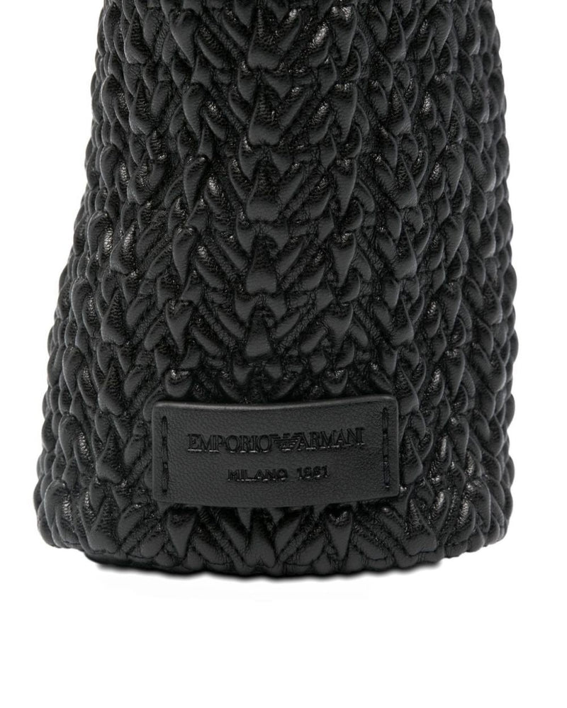 Emporio Armani Leather Small Hobo Bag in Embossed Glam Steals