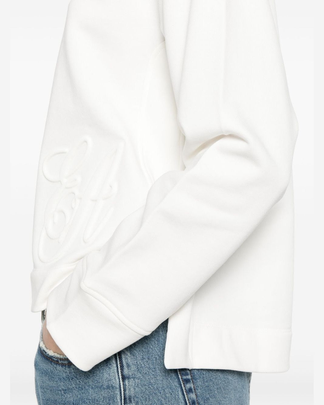 Emporio Armani Logo Embroidered Sweat-shirt Glam Steals
