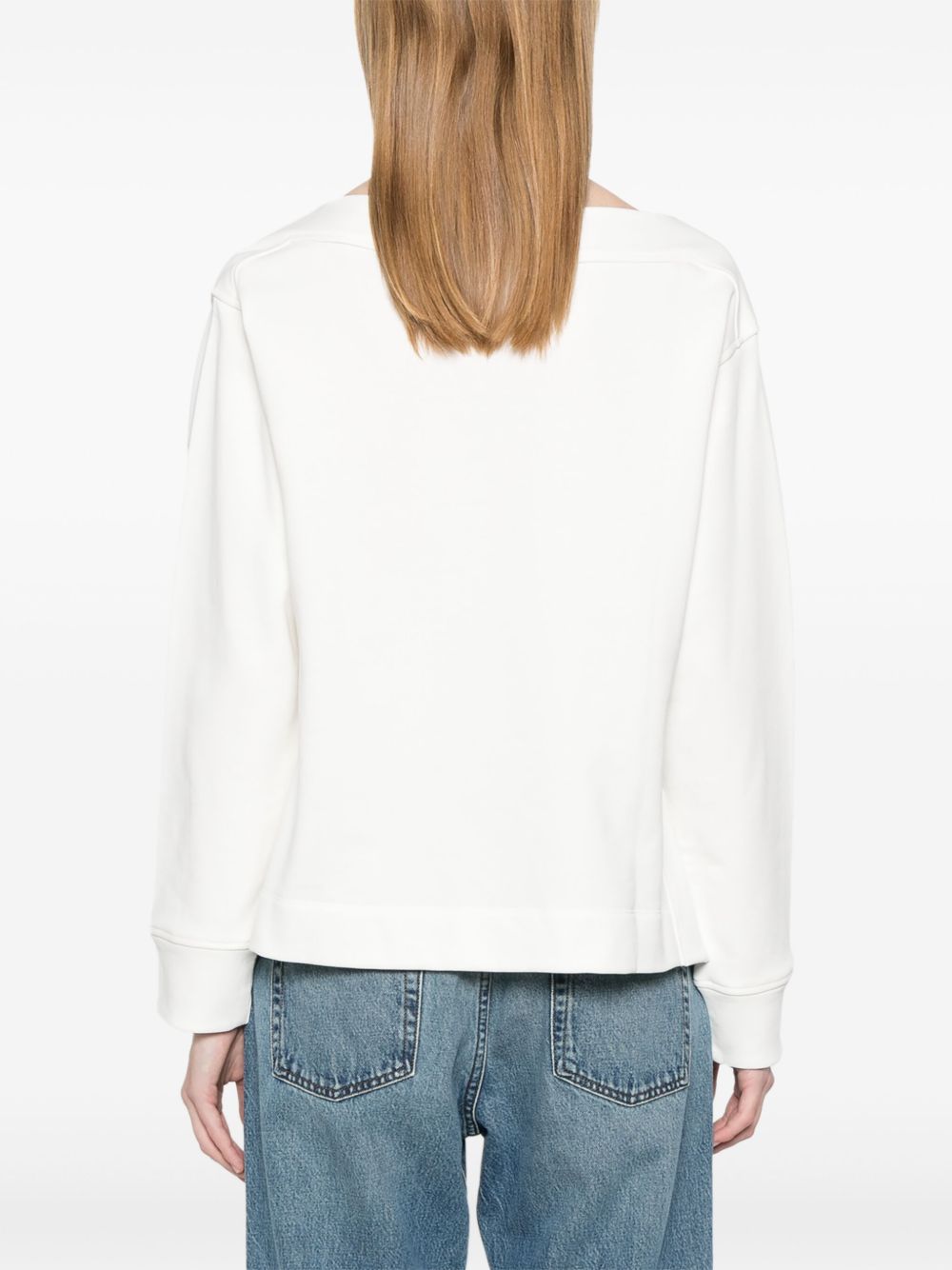 Emporio Armani Logo Embroidered Sweat-shirt Glam Steals