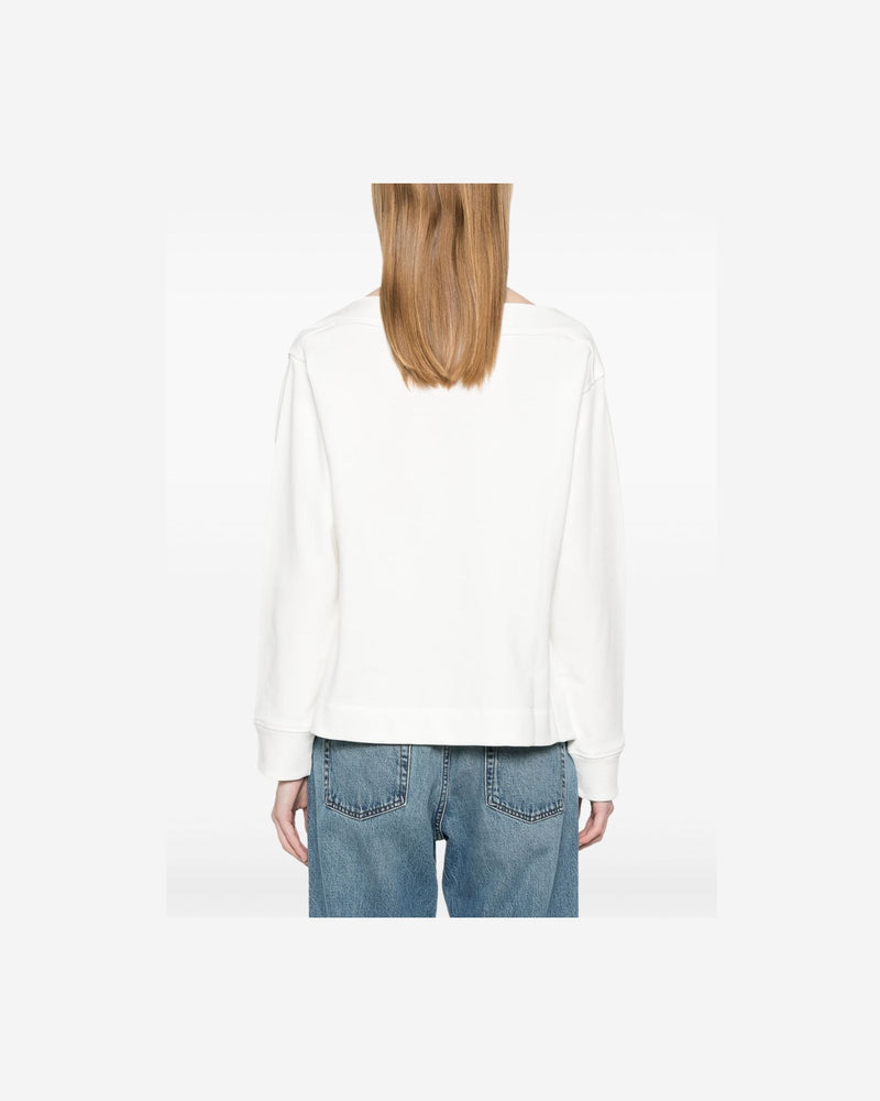 Emporio Armani Logo Embroidered Sweat-shirt Glam Steals