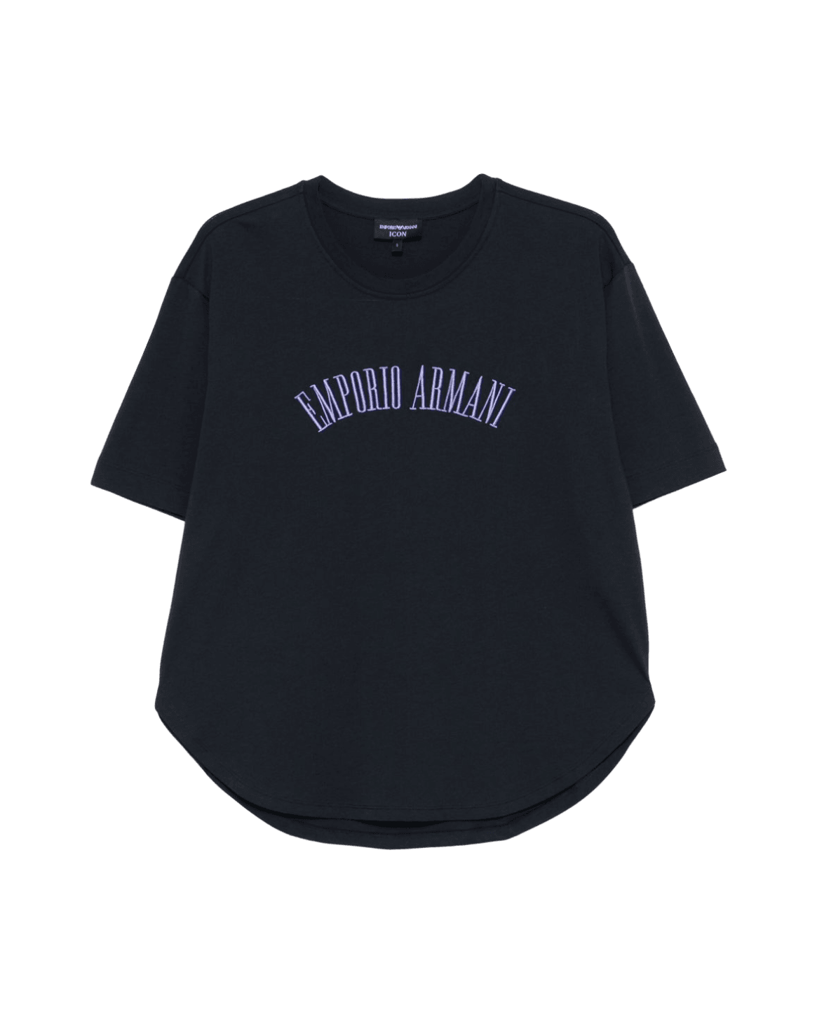 Emporio Armani Logo Embroidered T-shirt Glam Steals