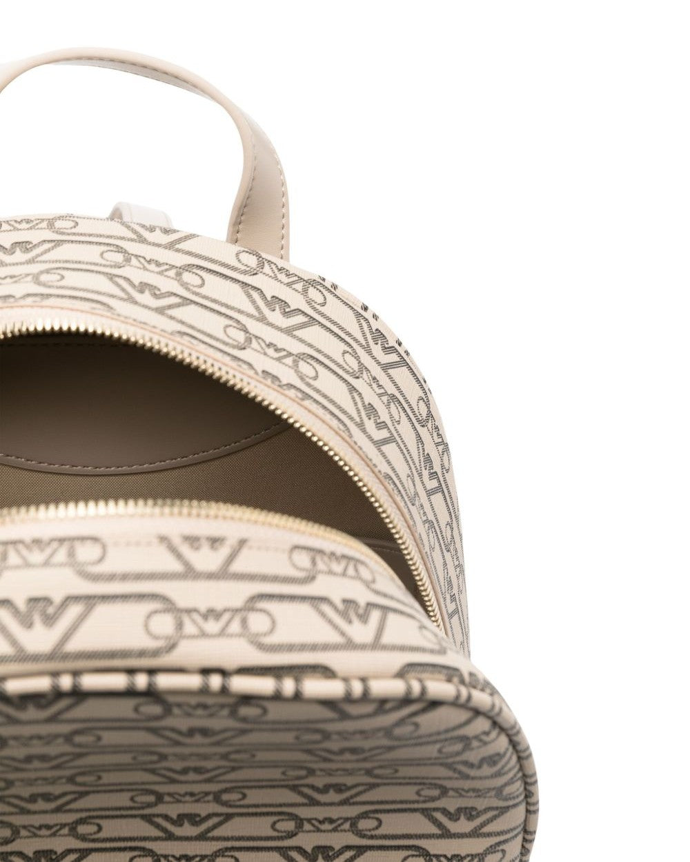 Emporio Armani Mini Backpack with Monogram Print Glam Steals