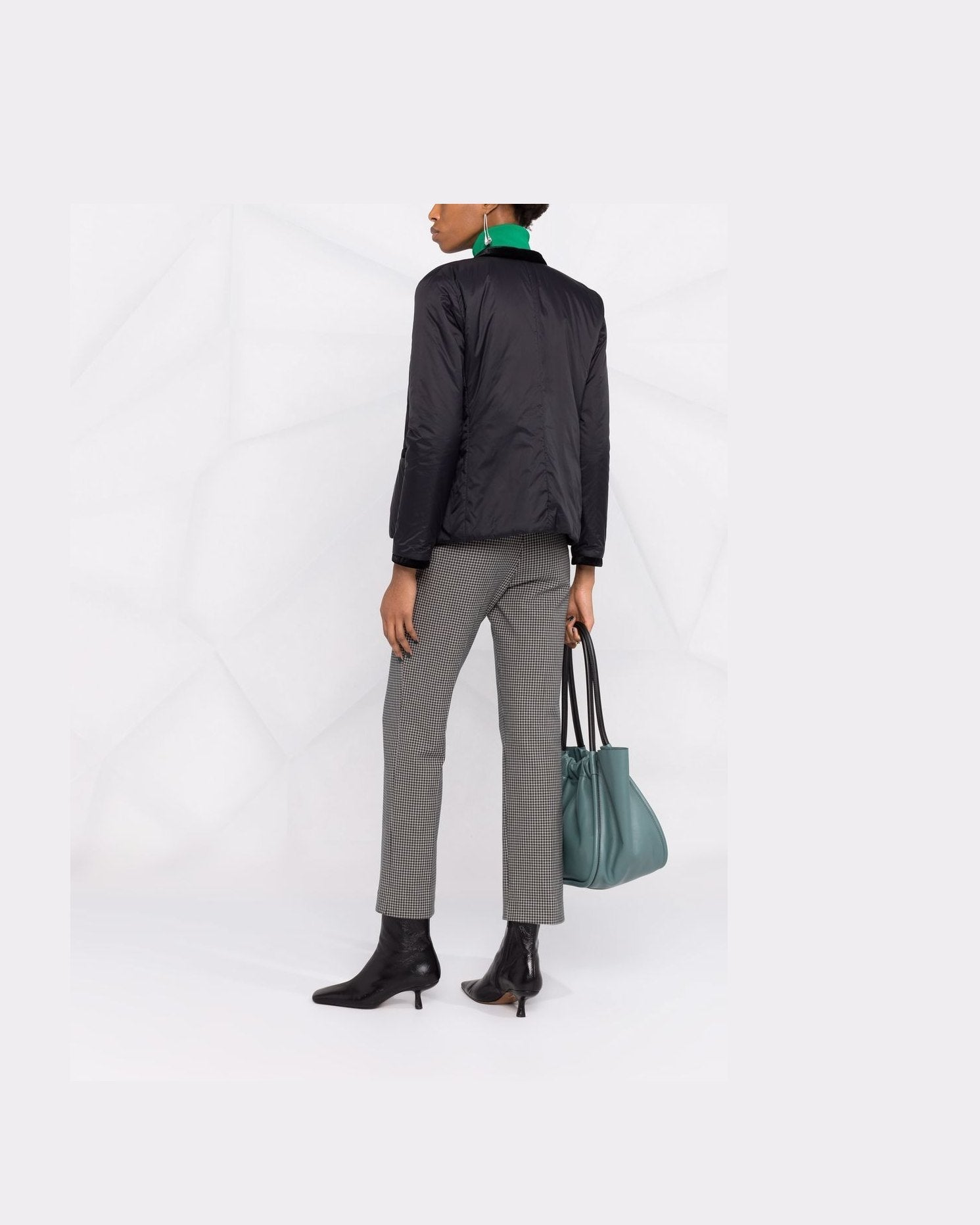 Emporio Armani Nylon Reversible Guru Collared Jacket Glam Steals
