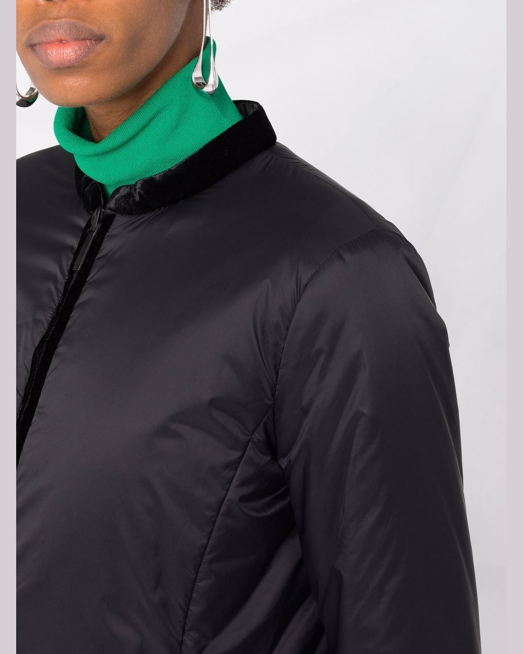 Emporio Armani Nylon Reversible Guru Collared Jacket Glam Steals