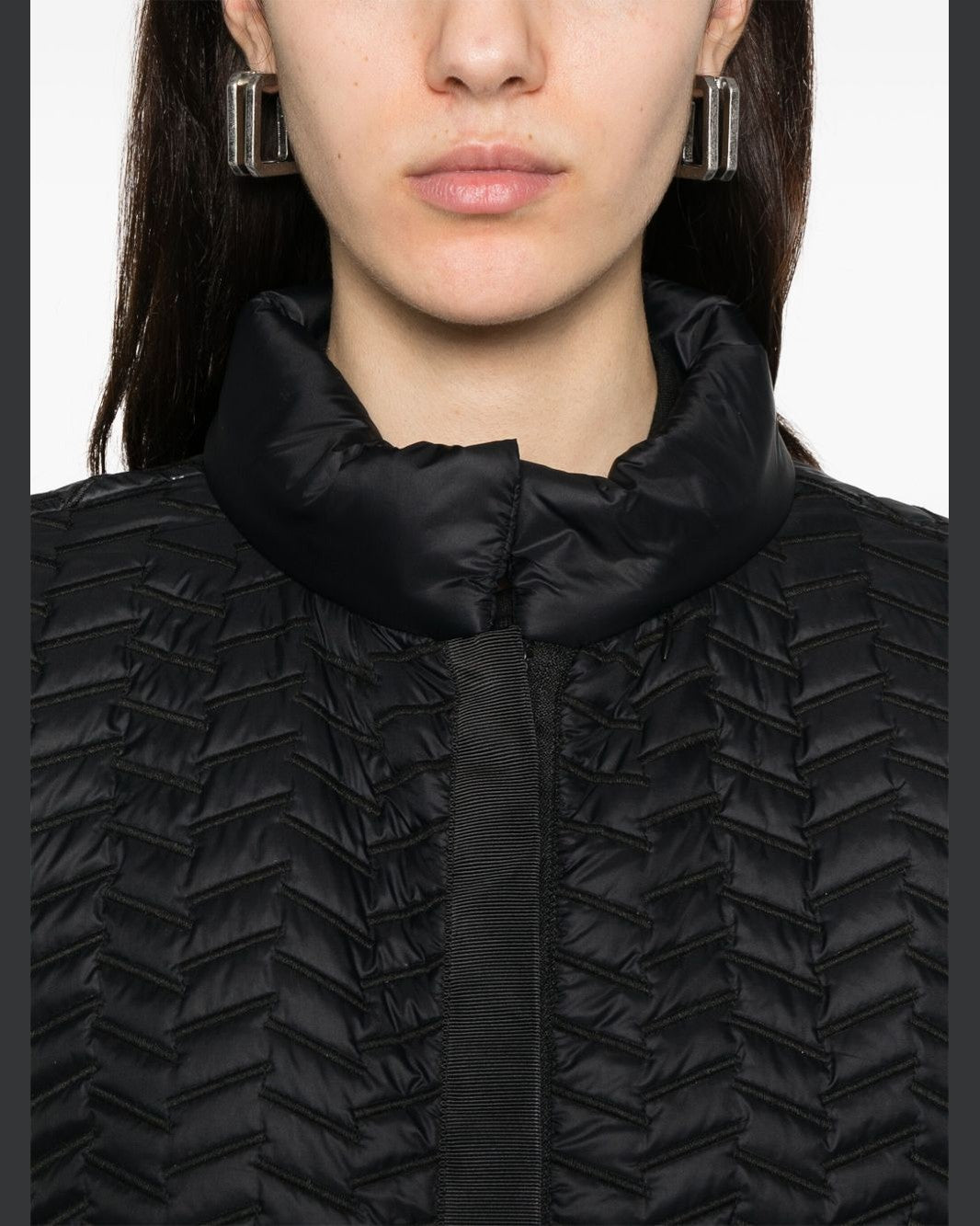 Emporio Armani Nylon Reversible Jacket in Lightweight Water Repellent Quilted Asv Glam Steals