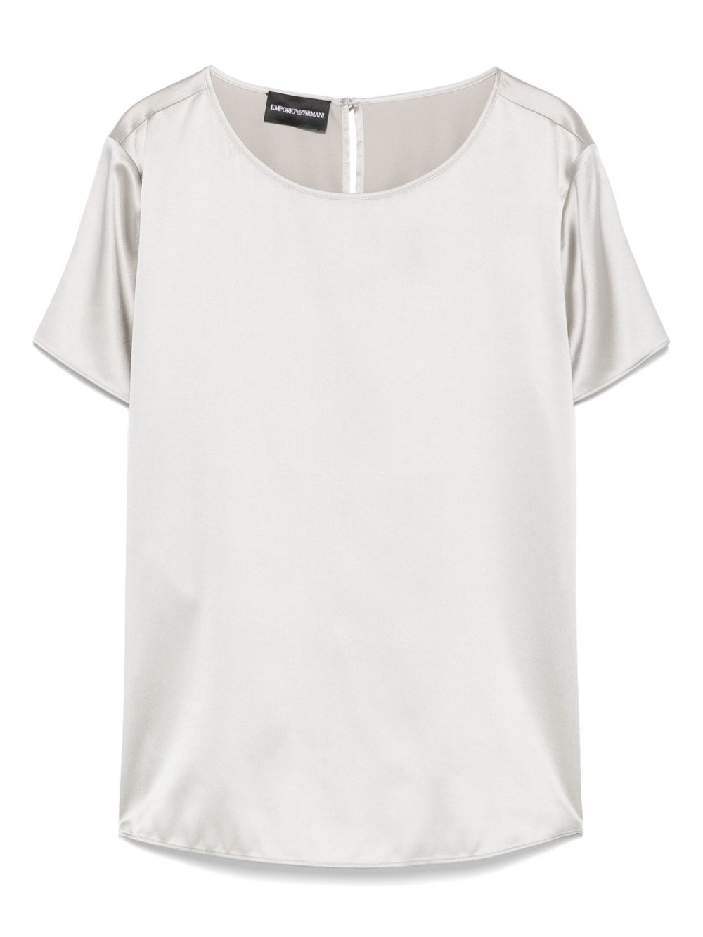 Emporio Armani Silk Crewneck Top Glam Steals