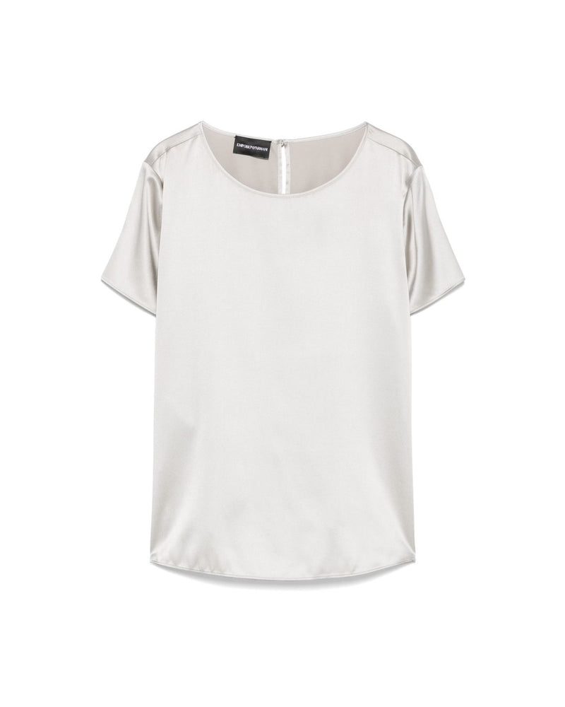 Emporio Armani Silk Crewneck Top Glam Steals