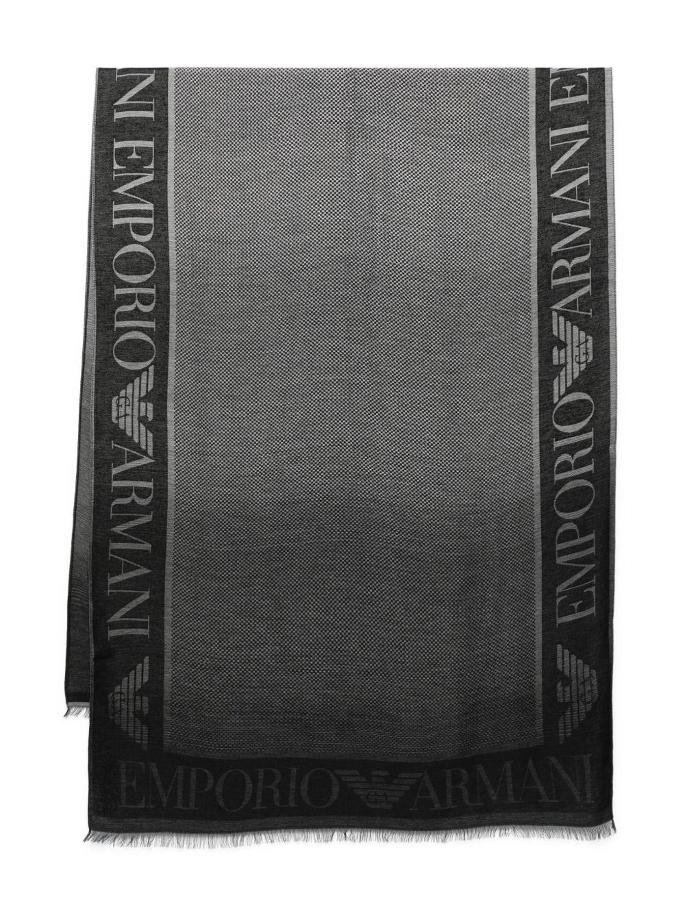 Emporio Armani Stole with Gradient Micro Check Motif Glam Steals