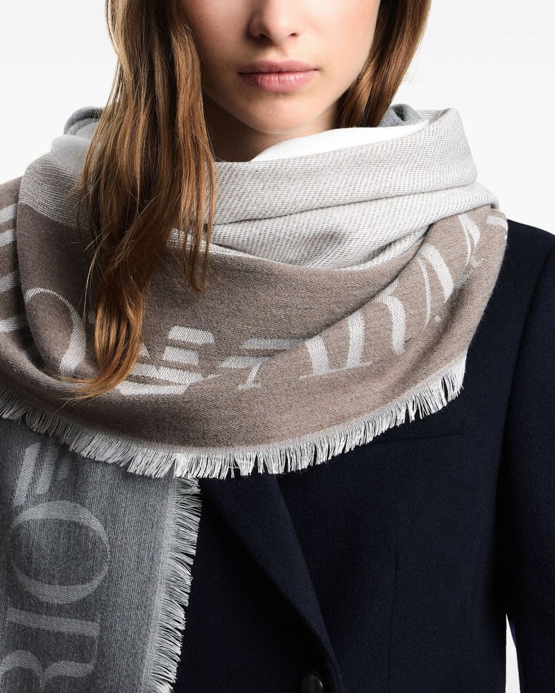 Emporio Armani Stole with Multicoloured Vertical Bands Glam Steals