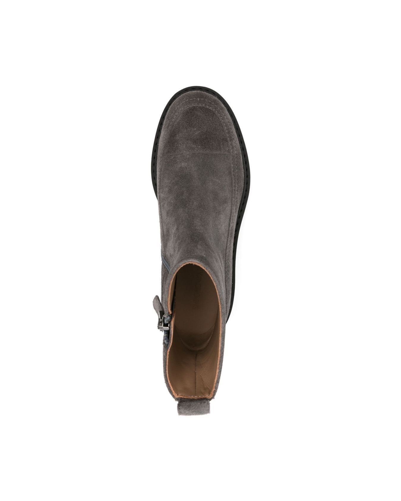 Emporio Armani Suede Ankle Boots Glam Steals