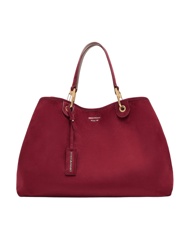 Emporio Armani Suede Large Myea Shopper in Imitation Glam Steals